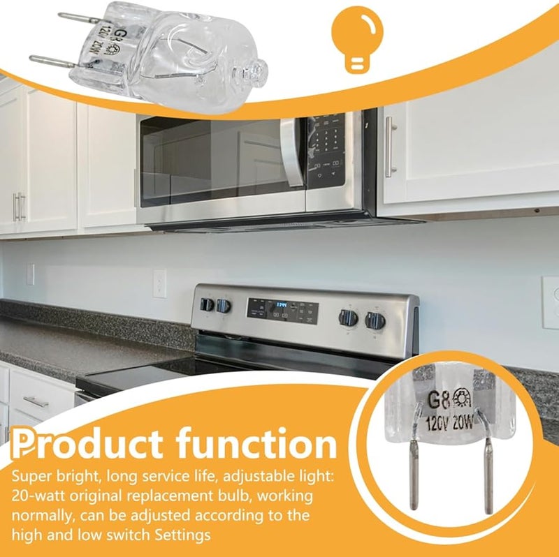 G8 120V 20W Halogen Bulb 10 Pack Universal Replacement For GE Kenmore Maytag Stove Range Microwave Oven - Image 4